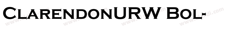 ClarendonURW Bol字体转换